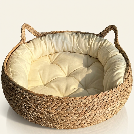 CatNido Nest™ — Panier tressé apaisant