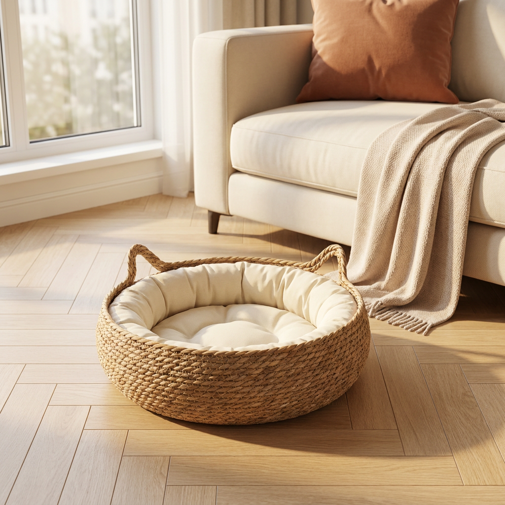 CatNido Nest™ — Calming Woven Cat Bed